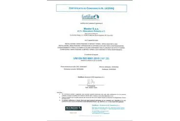Certificato UNI ISO 9001-2015